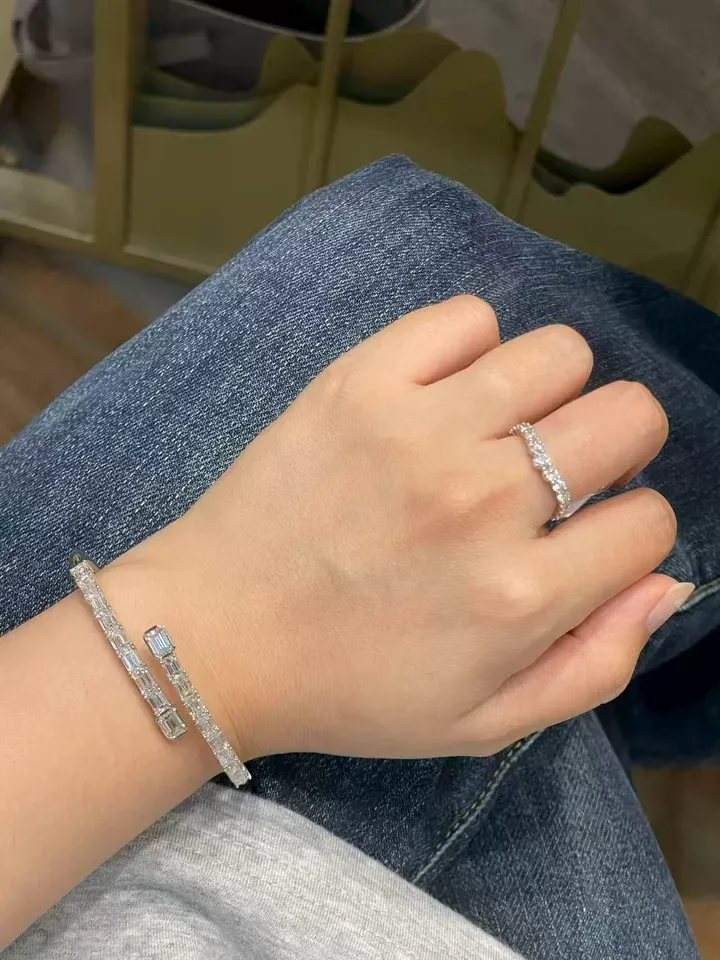 Customer photo 4 from a Kingdom Bracelet Emerald Cuff review