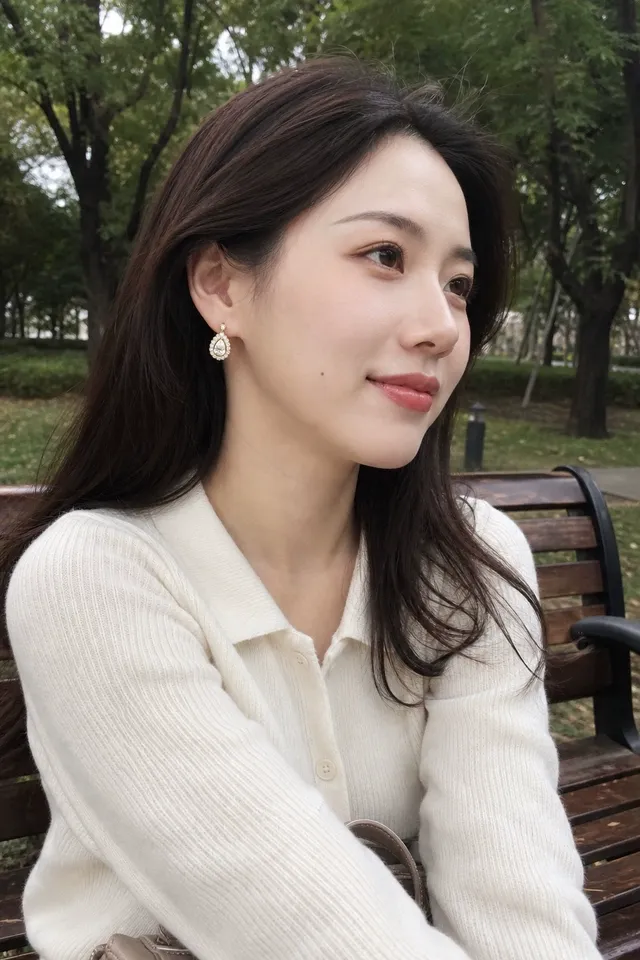 Customer photo 3 from a Kingdom Earrings Pear Halo review
