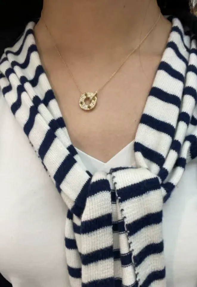 Customer photo 1 from a Kingdom Necklace Clover Reversible review