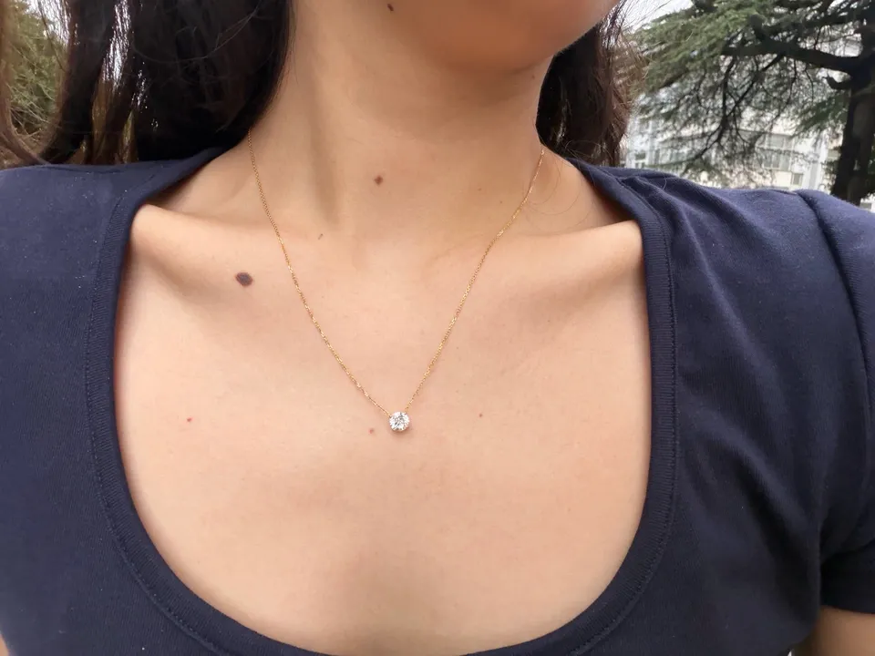 Customer photo 2 from a Kingdom Necklace Four Prong review