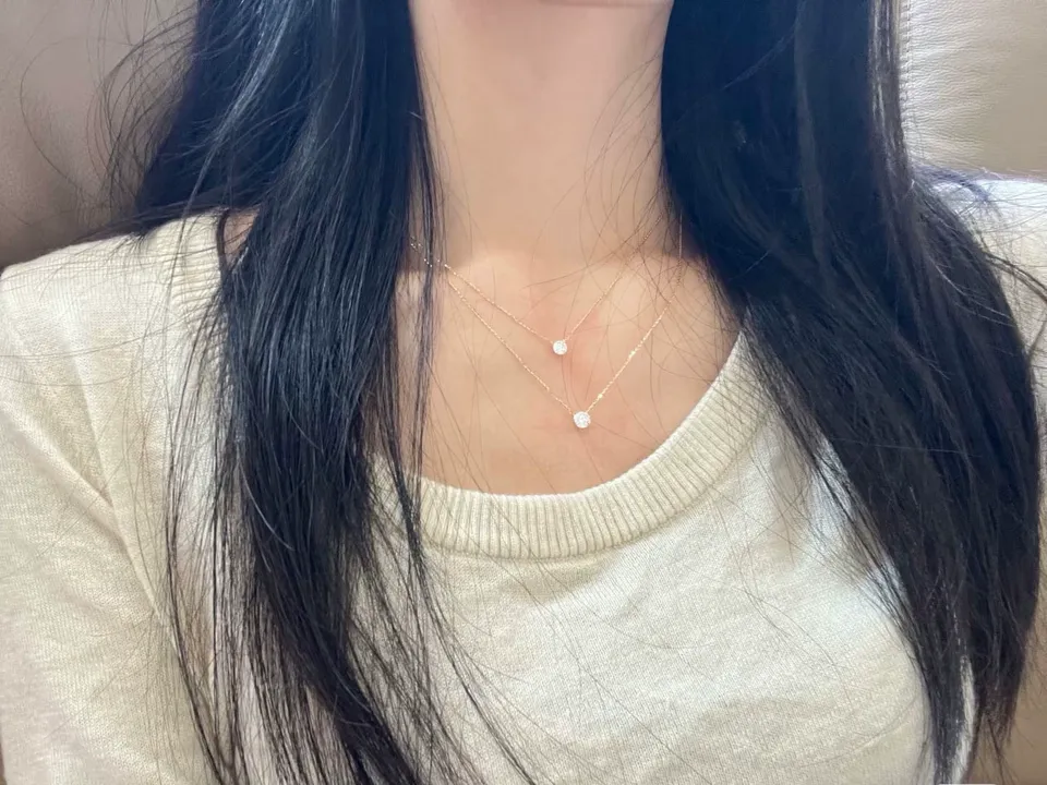 Customer photo 3 from a Kingdom Necklace Six Prong review
