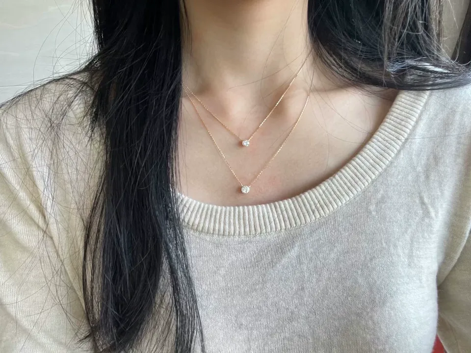 Customer photo 4 from a Kingdom Necklace Six Prong review